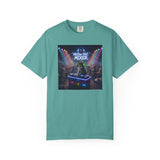 Melodic Mixer DJ Cat T-shirt | Neon Retro Music Party