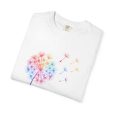 Rainbow Dandelion Tee | T-Shirt, Colorful Seed Puff Design