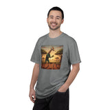 Long-Neck Larry  Pickleballer Unisex Garment-Dyed T-shirt