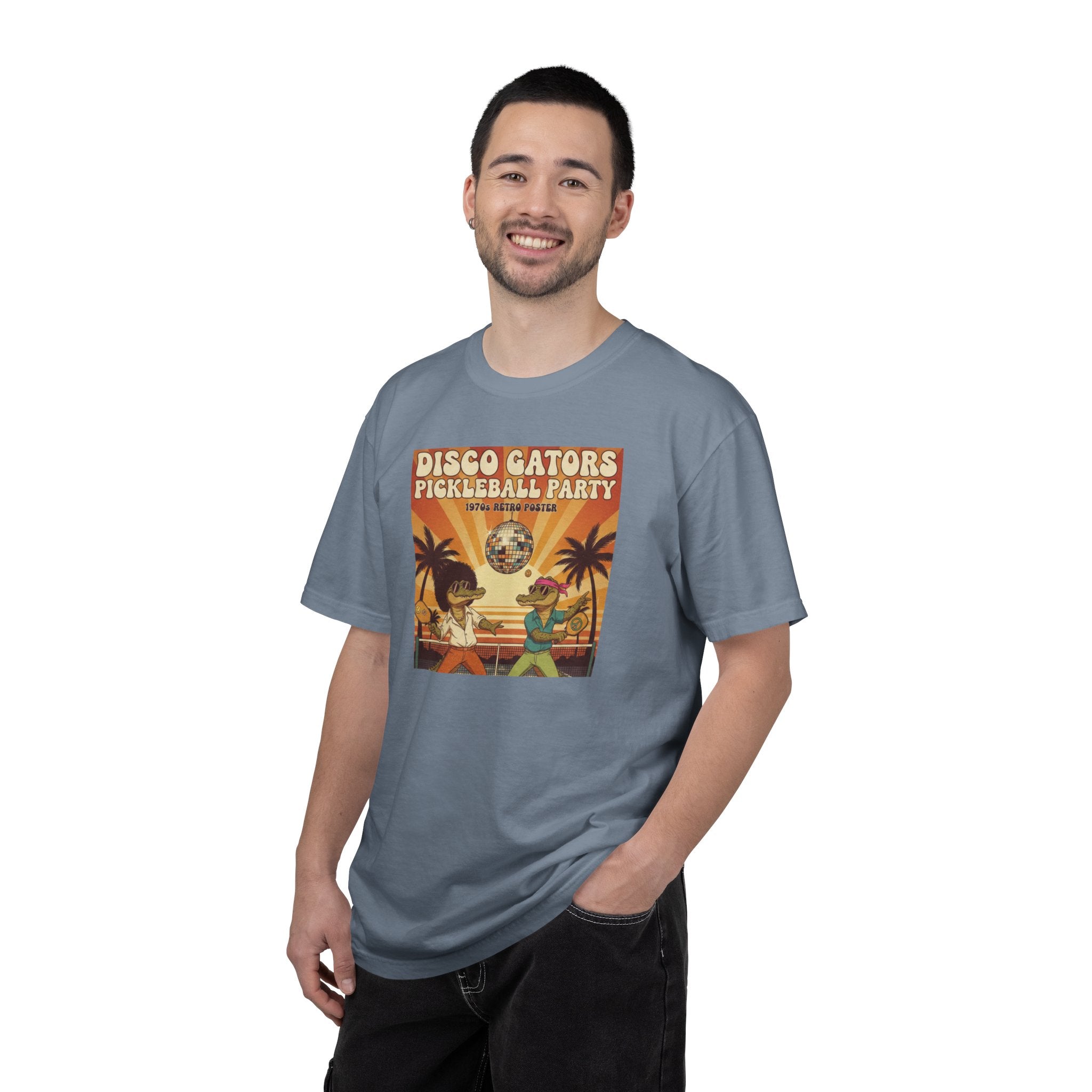 Disco Gators Pickleball Party T-shirt | Retro Beach Players, Let's Get Picklin'
