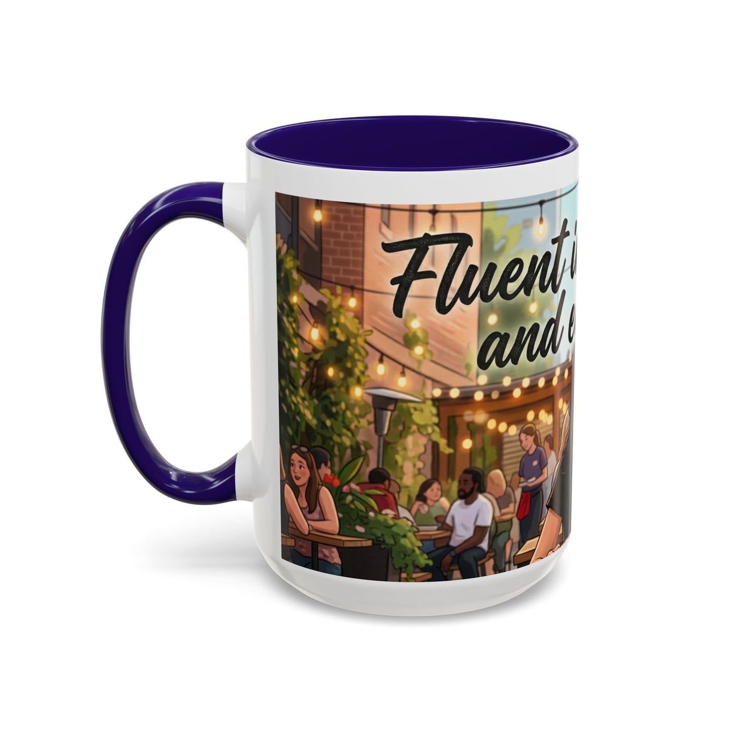 Sarcastic Girl Illustration Mug | 11oz or 15oz Colorful Ceramic