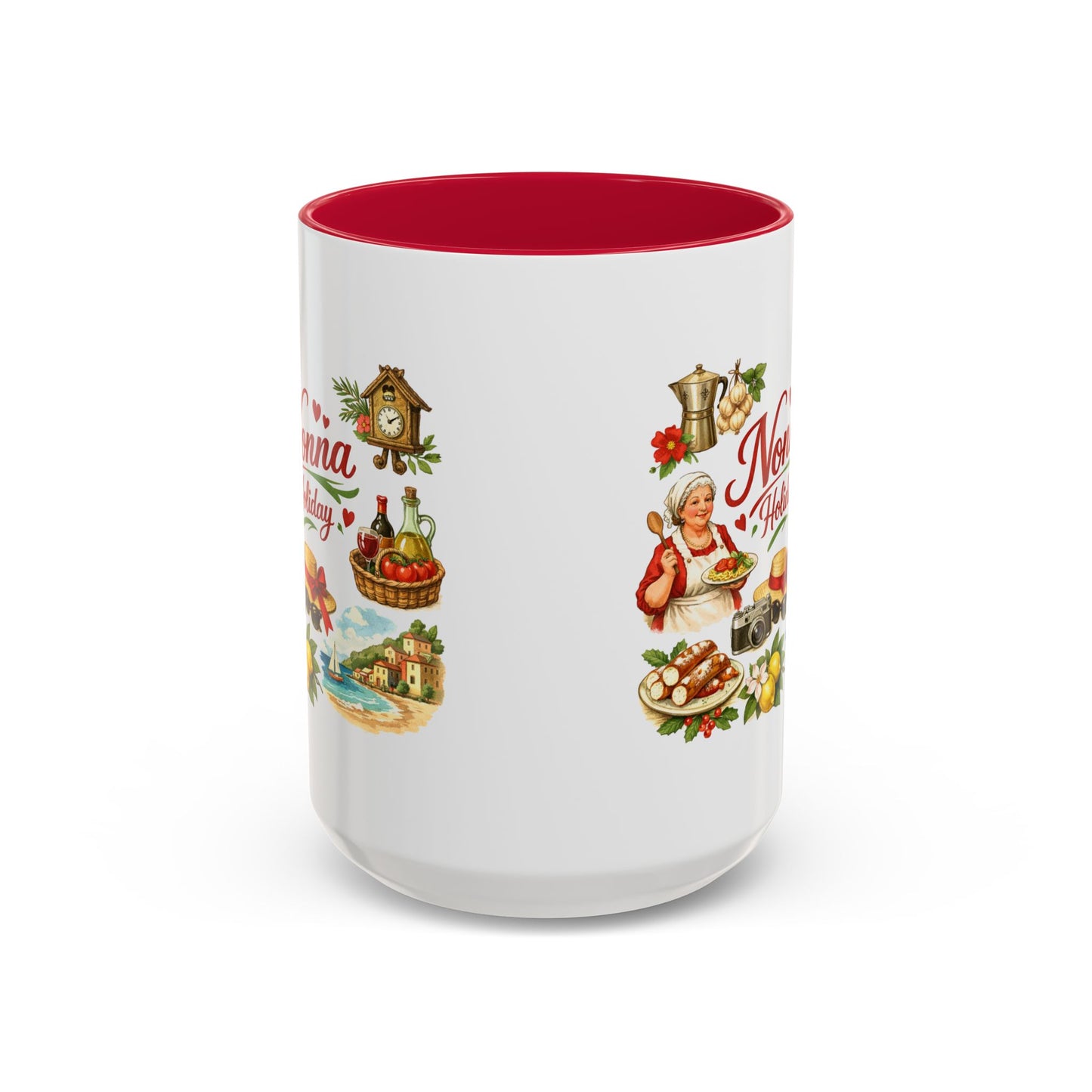 Nonna Holiday mug | Italian grandma kitchen design, vintage food icons