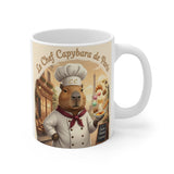 Le Chef Capybara de Paris Mug | Capybara Chef Café Scene, Pastries