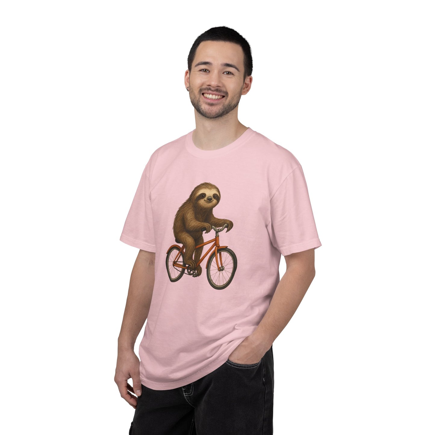 Sloth Bicycle Shirt – Funny Riding Bike Illustration Tees for Cycling Lover