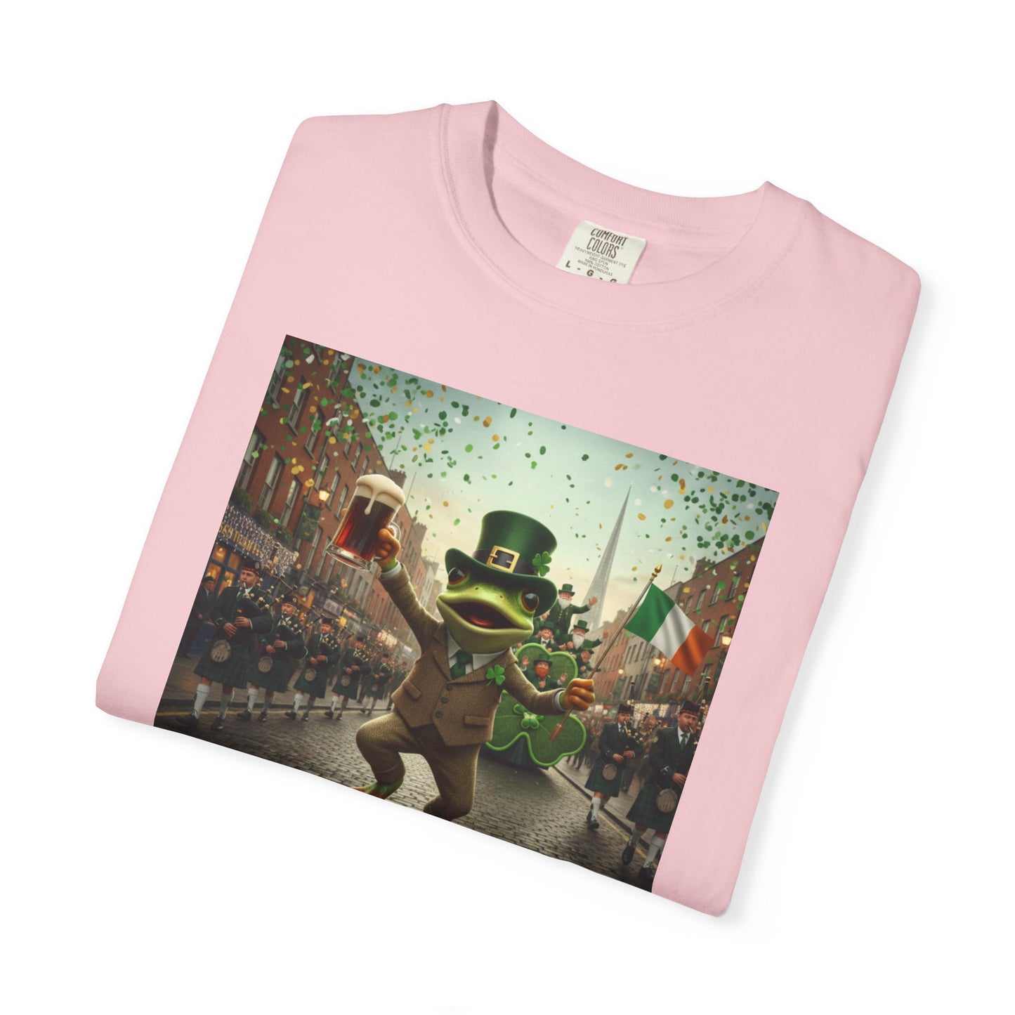 Irish Frog Unisex Garment-Dyed T-shirt