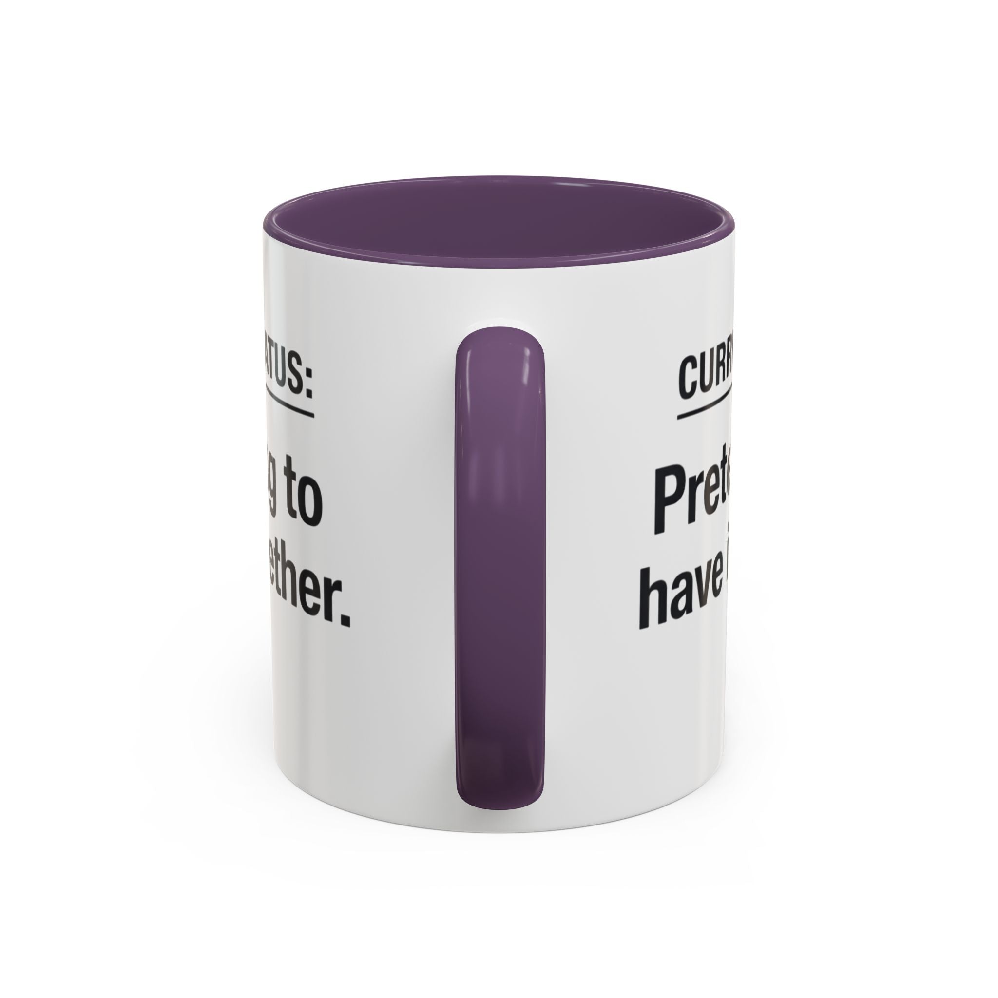 Current Status: Pretending to Have It Together mug | Accent Coffee Mug