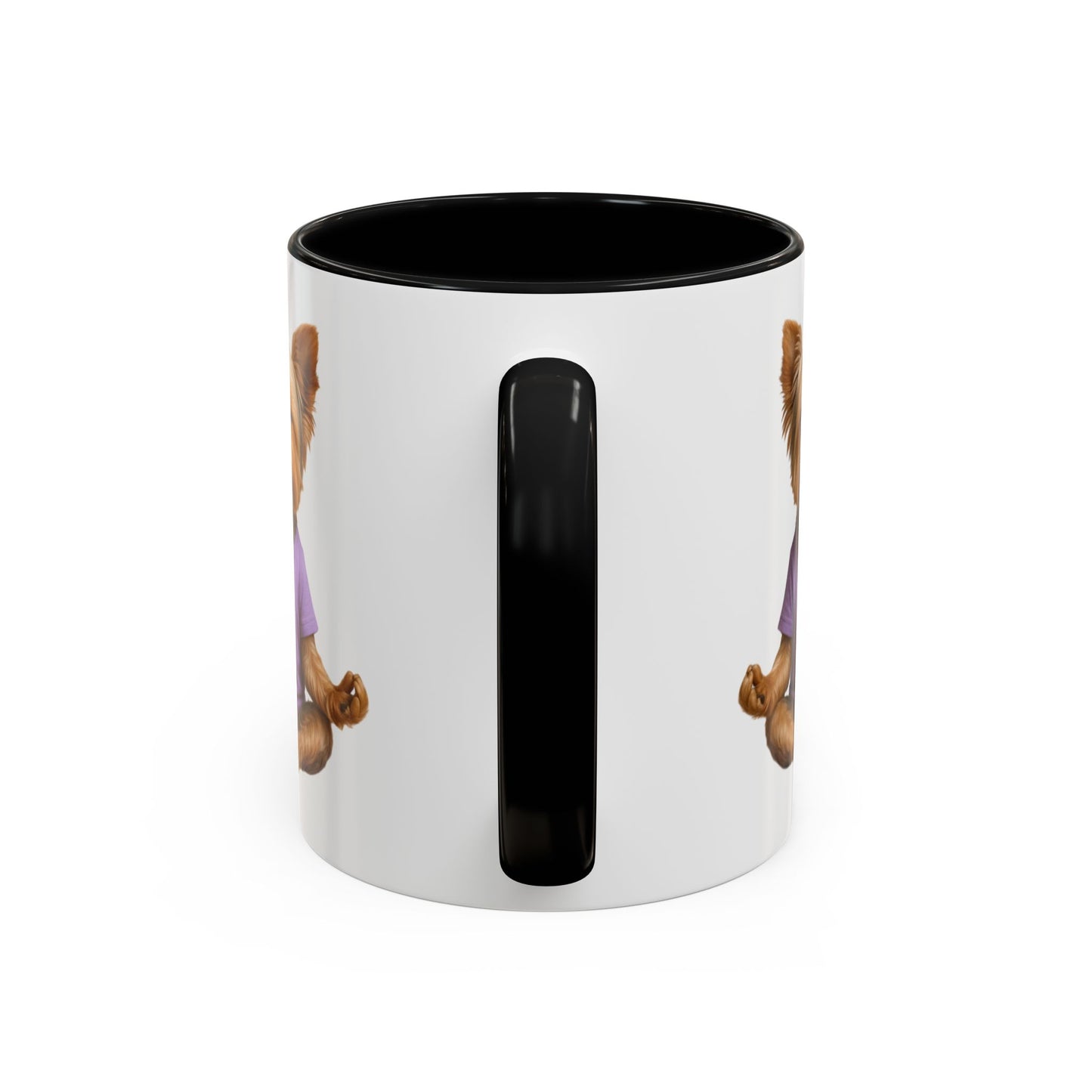 Meditating Yorkshire Terrier Mug | Accent Coffee Mug 11oz 15oz