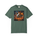Giant Catzilla Kaiju Rampage T-Shirt | Neon City Monster Battle