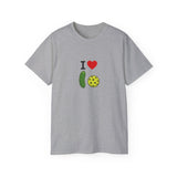 I Heart Pickleball T-Shirt | Pickle & Ball Graphic Tee