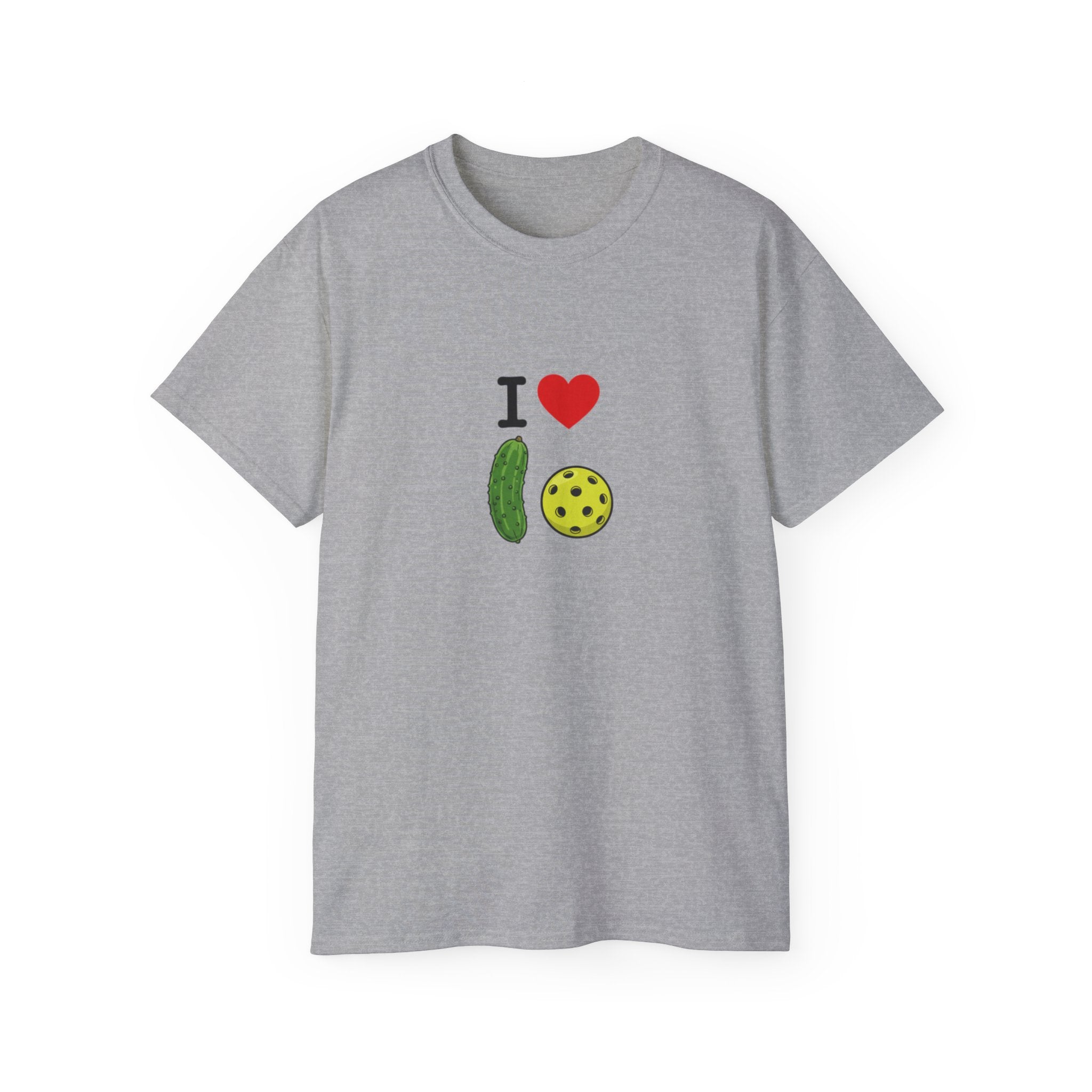 I Heart Pickleball T-Shirt | Pickle & Ball Graphic Tee