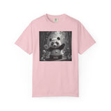 Panda Pickleball Bamboo Forest T-Shirt | Monochrome Kawaii Sports Decor