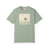 Solitary Tree Minimalist Artwork T-Shirt | Nature Square Print