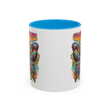 Groovy Mama Butterfly Mug | Retro Psychedelic Floral Design