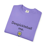 Despickleball Me pickleball graphic T-shirt | pickle paddle logo tee