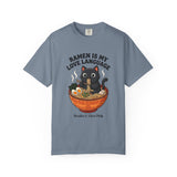 Ramen Is My Love Language T-shirt | Cat in Ramen Bowl Noodles Vibes Tee