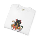 Ramen Cat Garment-Dyed T-shirt