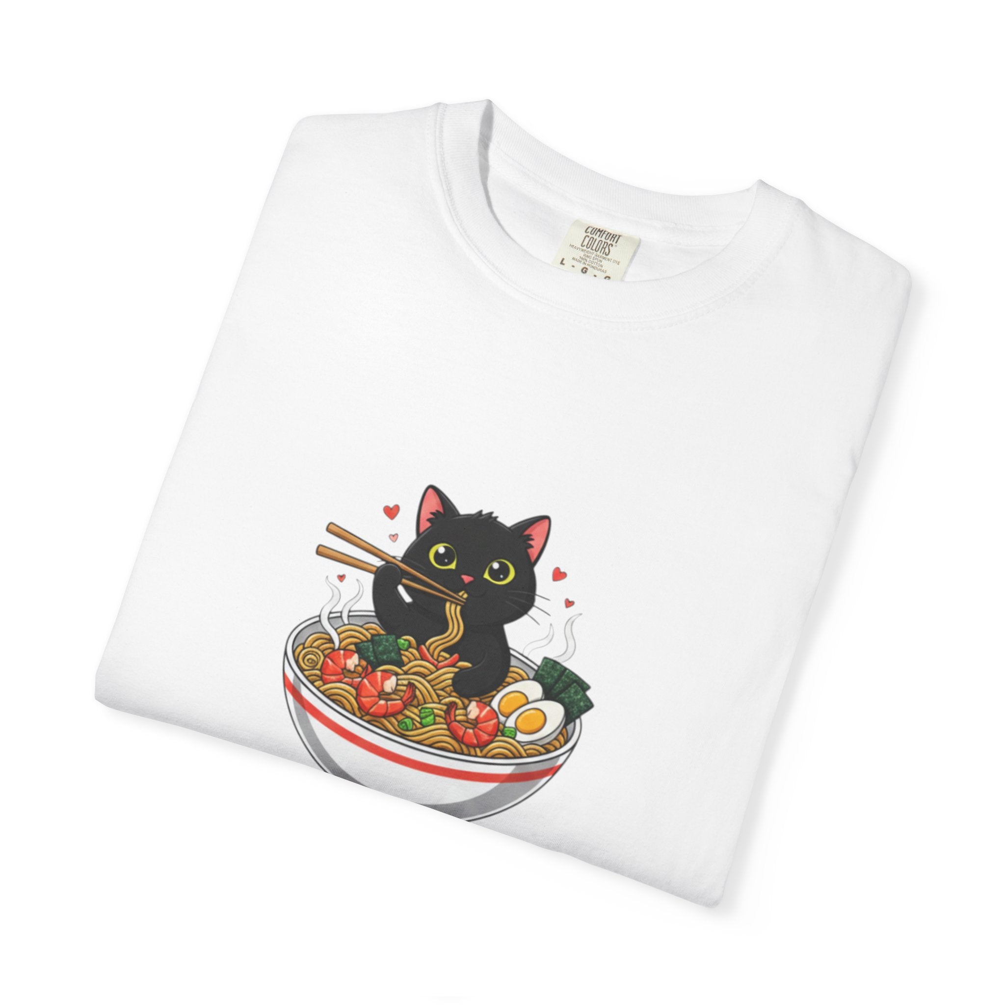 Ramen Cat Garment-Dyed T-shirt