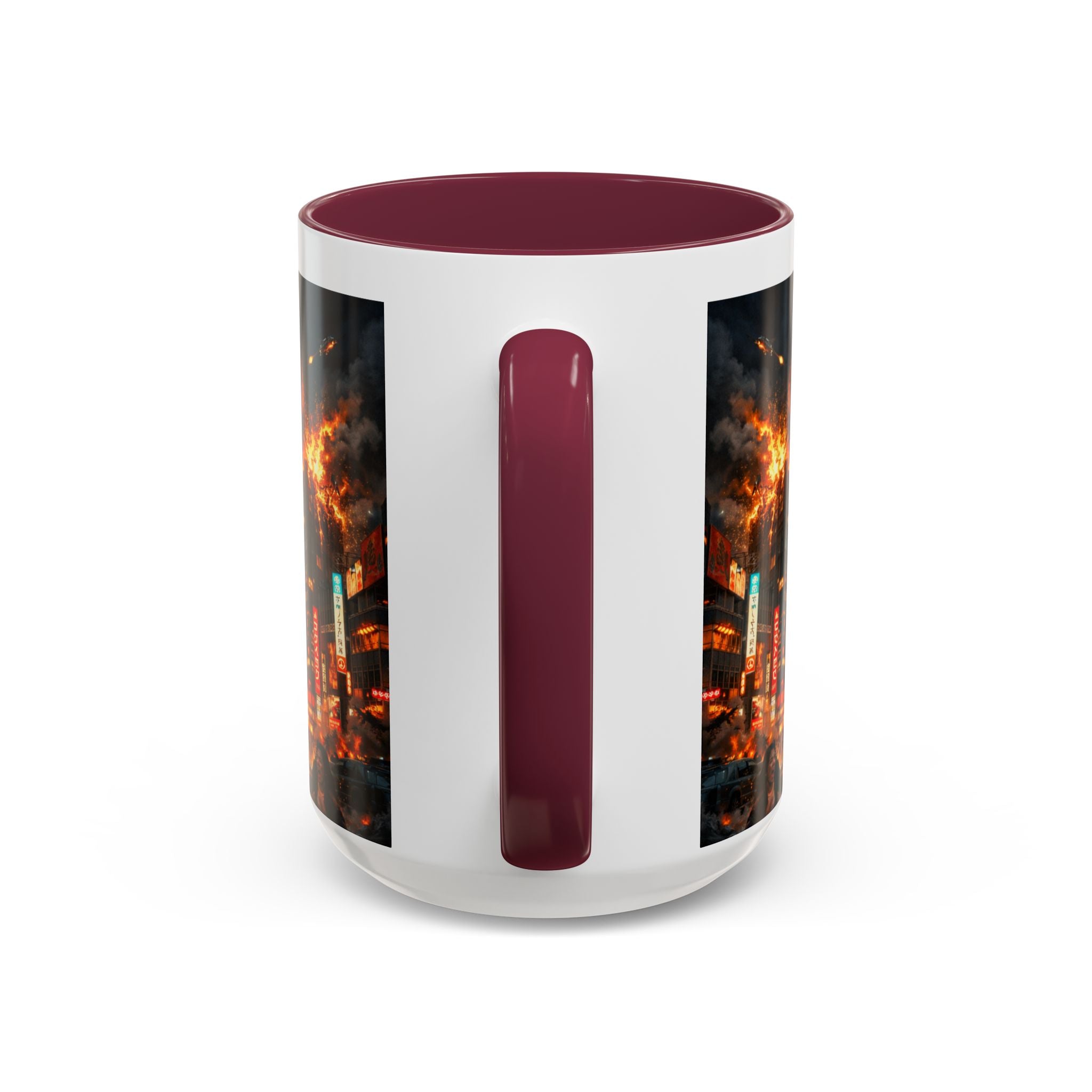 Catzilla Tokyo Cityscape Mug | Color Interior 11oz 15oz
