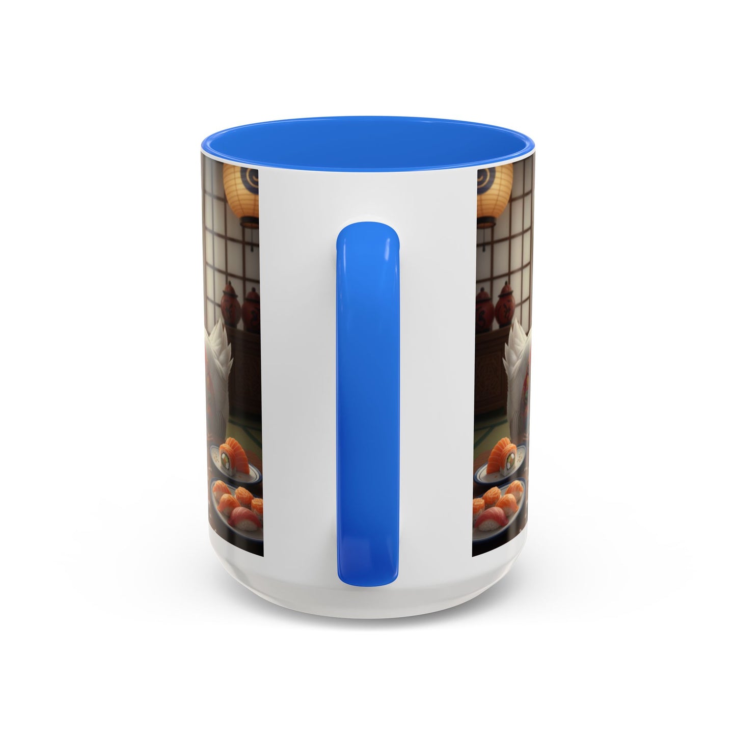 Goose with Sushi Mug | Japanese Tea Room Illustration