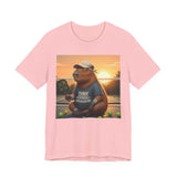Dink Responsibly Pickleball Capybara Tee | Funny Animal Sports Art