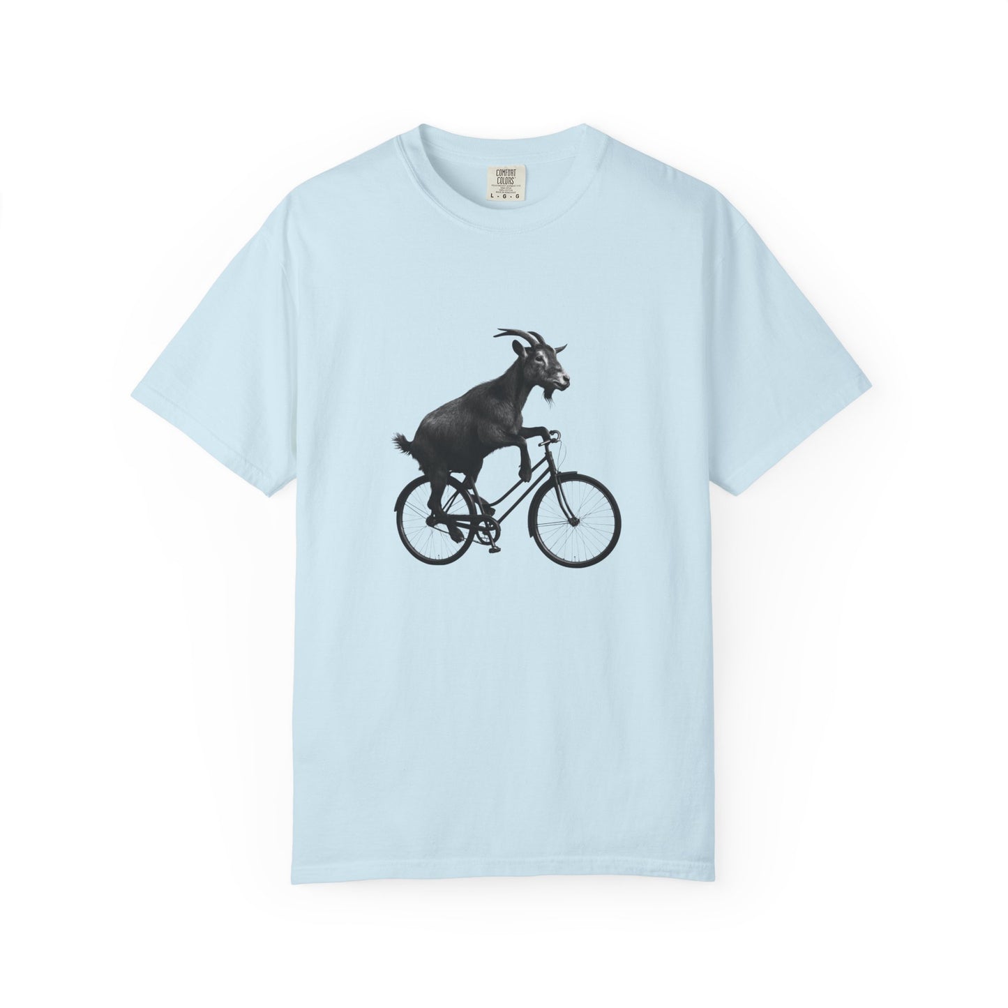Goat Riding Bicycle T-shirt | Funny Animal Bike Tee