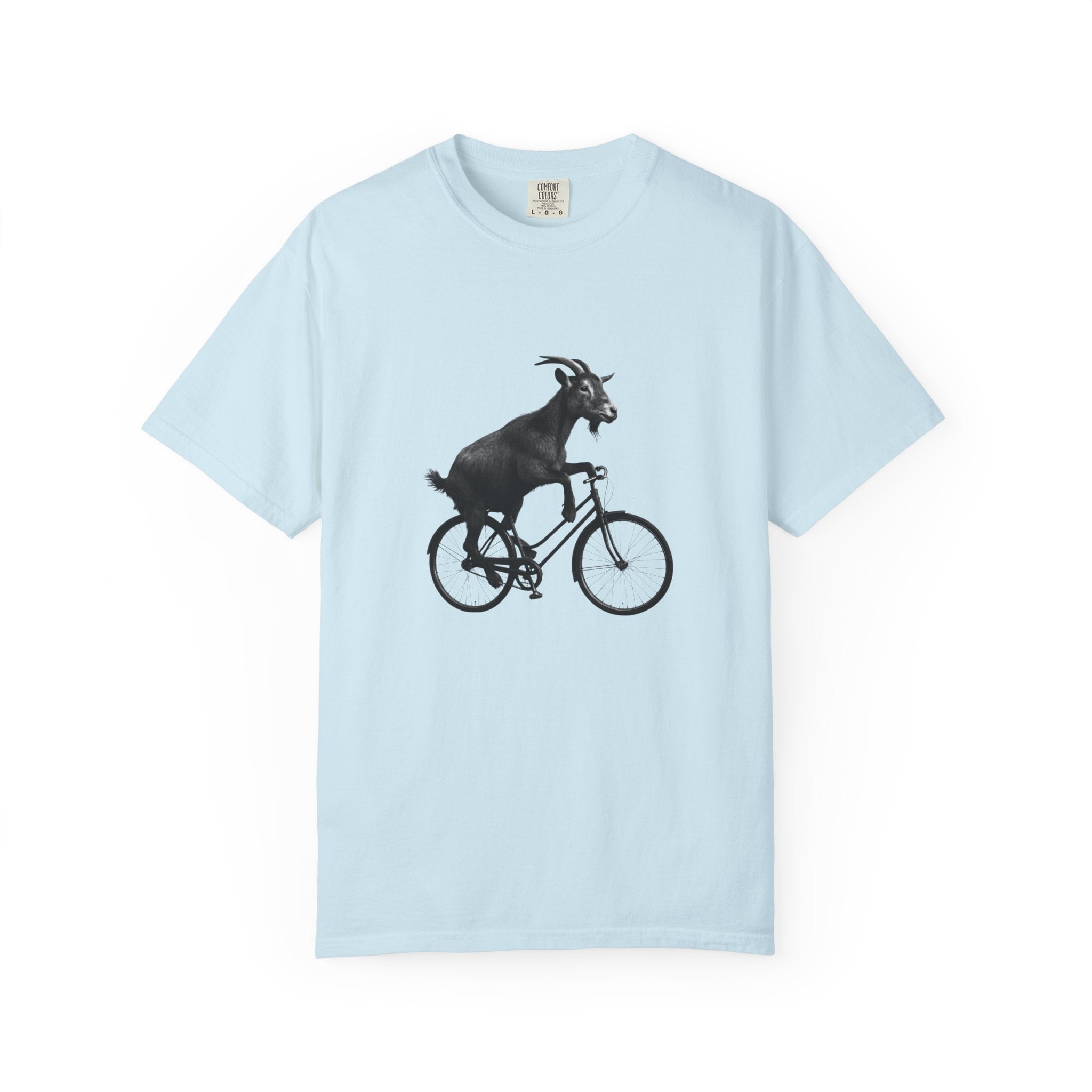 Goat Riding Bicycle T-shirt | Funny Animal Bike Tee