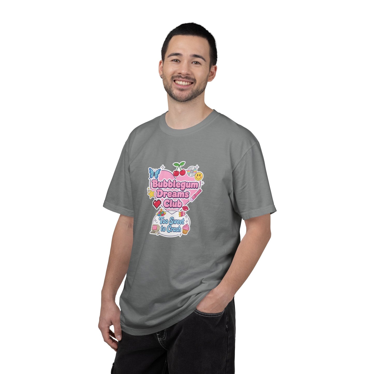 Bubblegum Dreams Club T-shirt | Pastel Hearts, Cute Kawaii Graphic