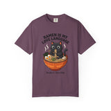 Ramen Is My Love Language T-shirt | Cat in Ramen Bowl Noodles Vibes Tee