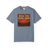 Wish You Were Here Sunset T-shirt | Vintage Sunset Graphic