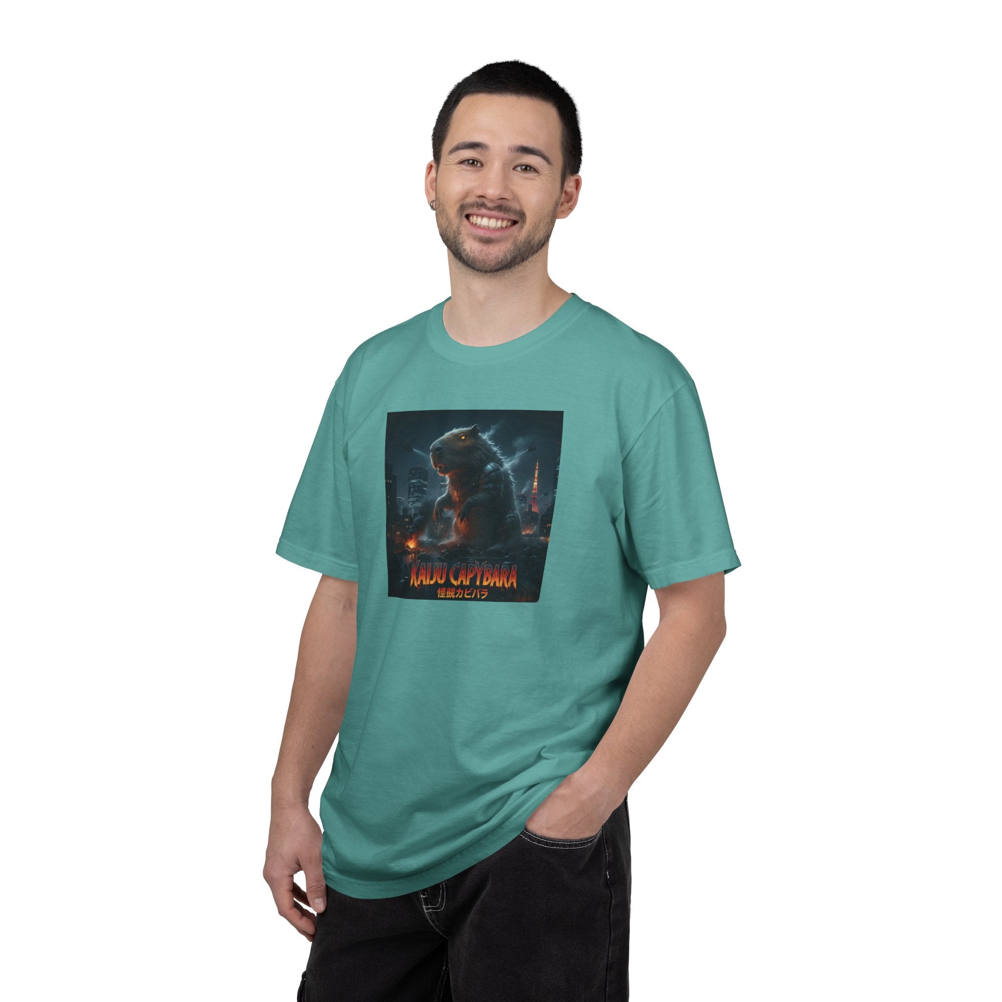 Kaiju Capybara T-shirt | Giant Monster Rodent Graphic Tee