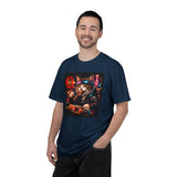 Sushi-Eating Cat T-Shirt | Neon Japanese Street Food Art