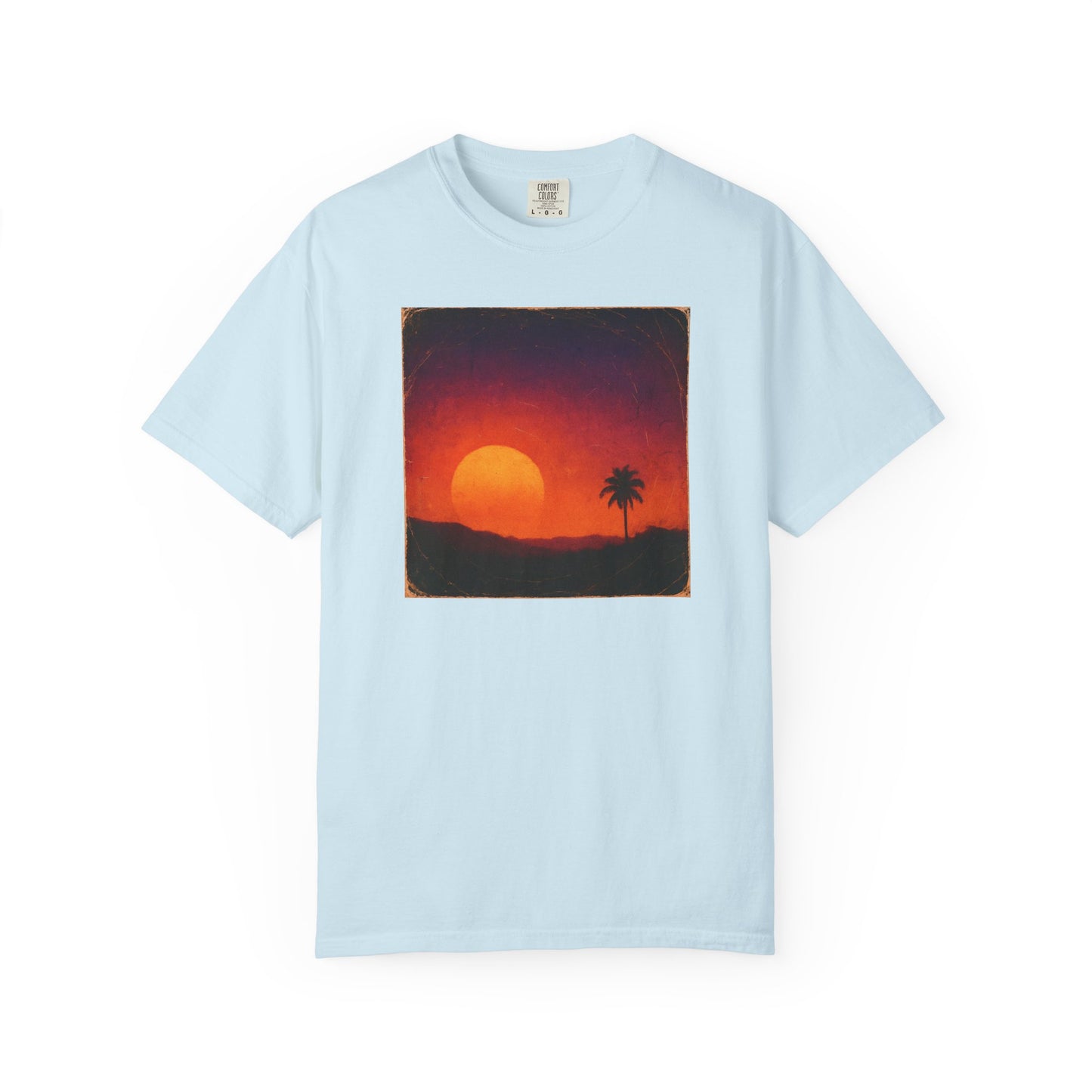 Sunset Palm Silhouette T-shirt | Tropical Sunset Tee