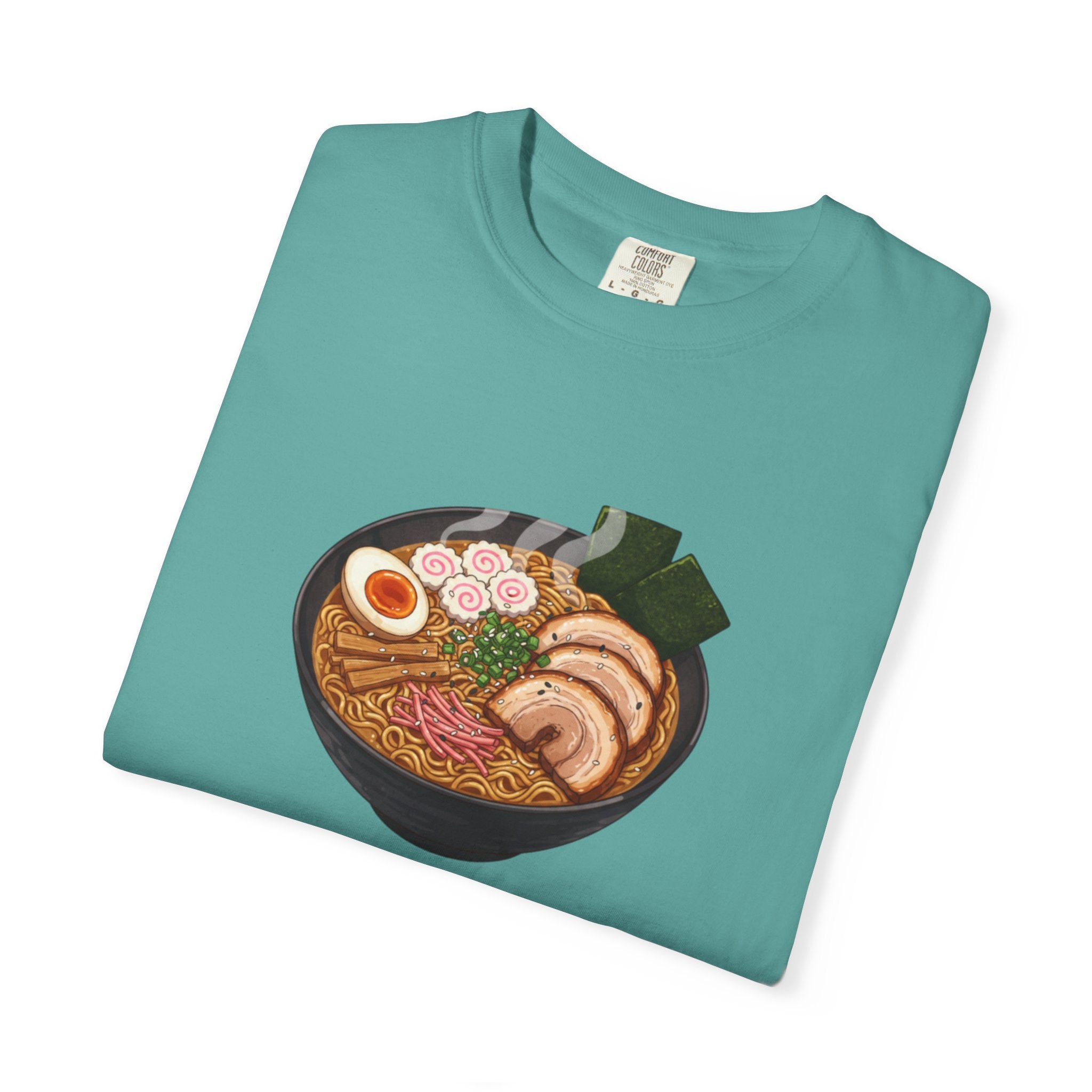 Ramen Bowl Illustration T-shirt | Cute Noodle Soup Graphic