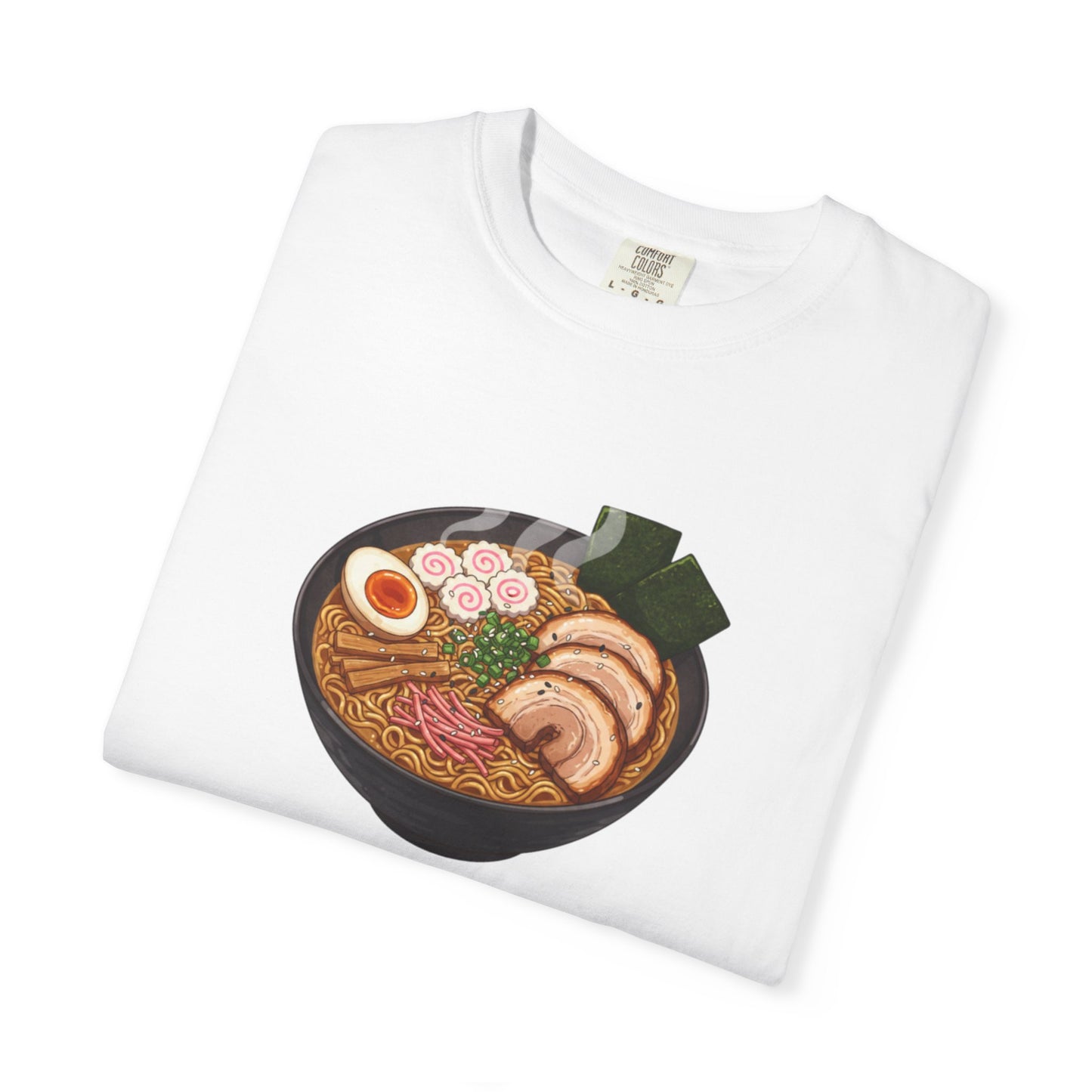 Ramen Bowl Illustration T-shirt | Cute Noodle Soup Graphic