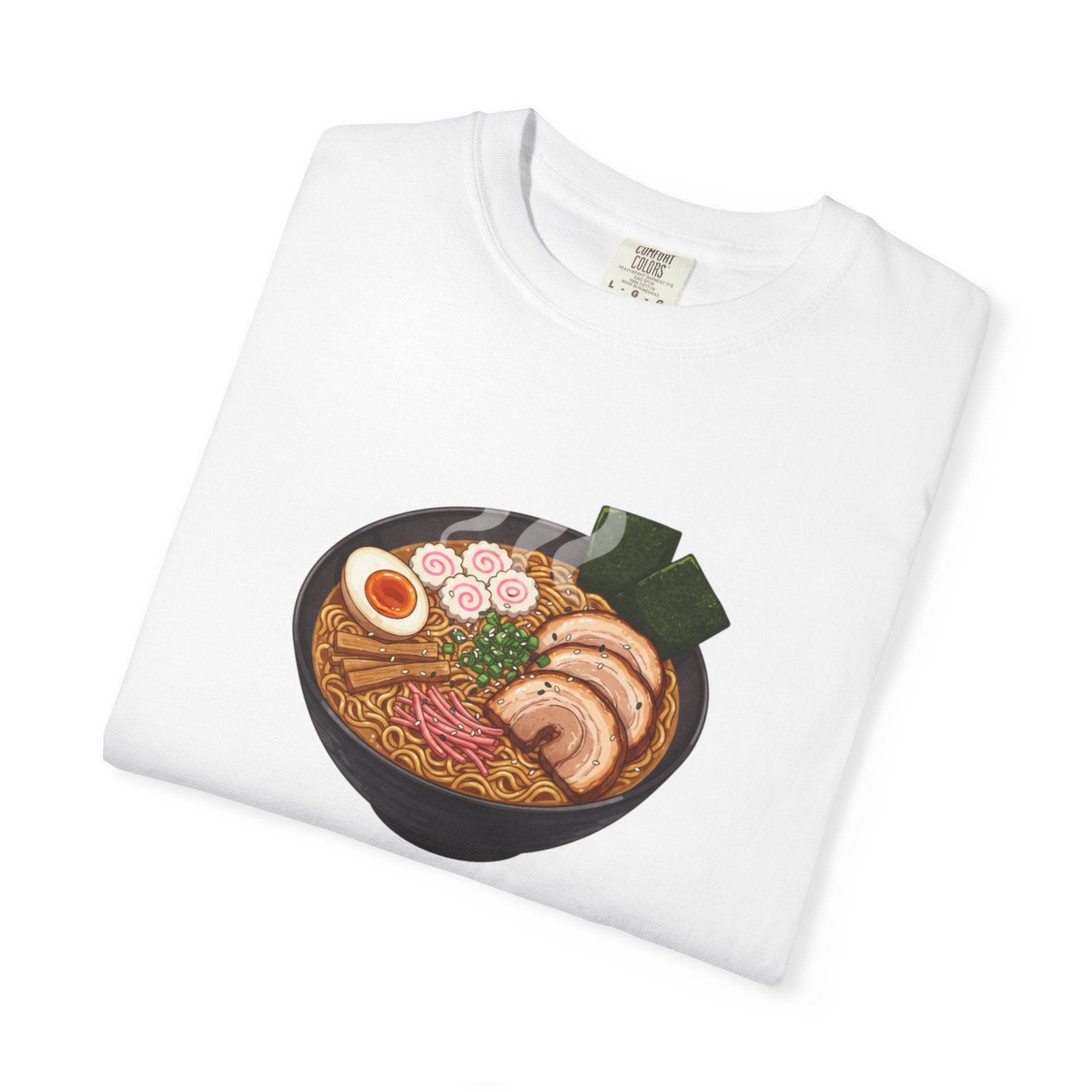 Ramen Bowl Illustration T-shirt | Cute Noodle Soup Graphic