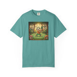 Sloth Pickleball Illustration T-shirt | Whimsical Forestcore Slow Living