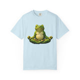 Meditating Frog T-shirt | Zen Yoga Frog Illustration, Relaxation Tee