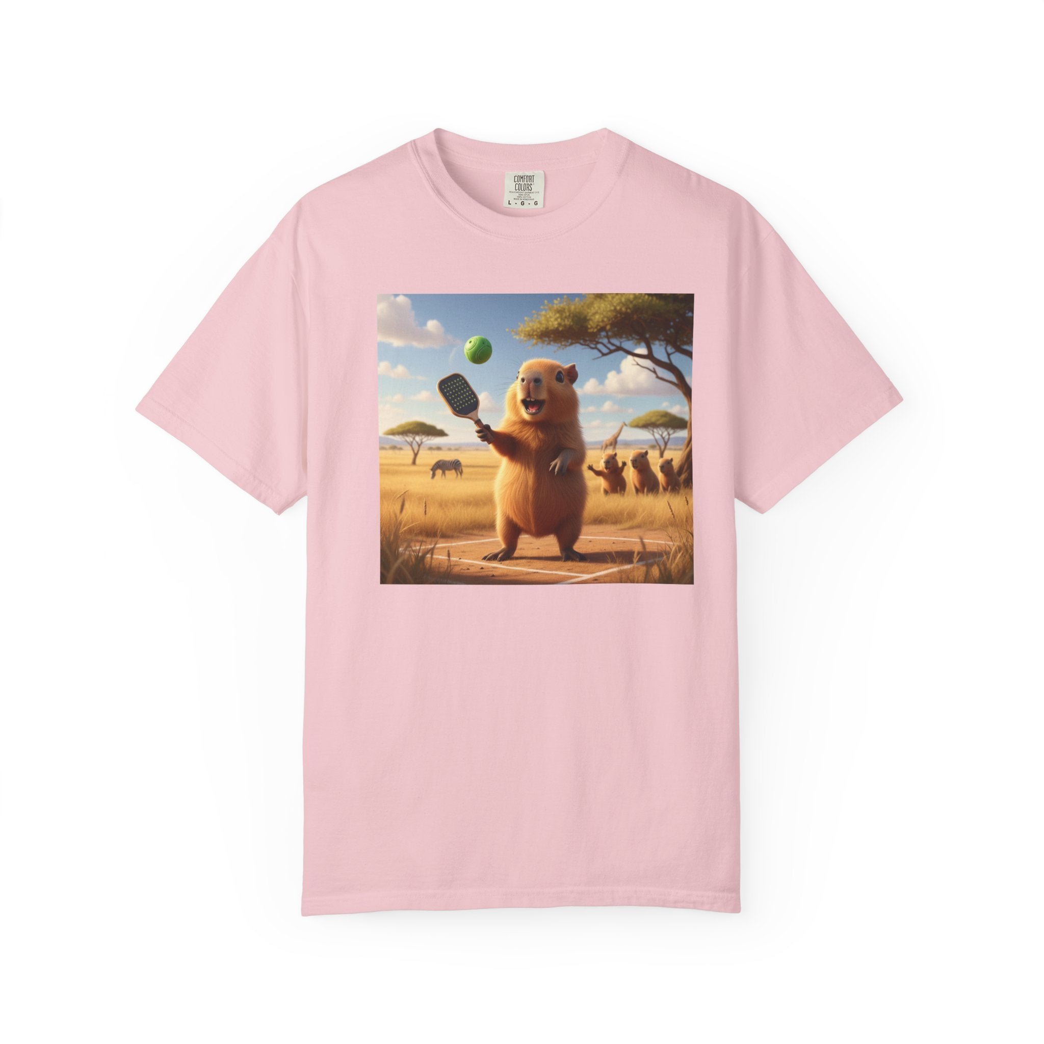 Capybara Pickleball T-shirt | Cute Animal Sports Meme