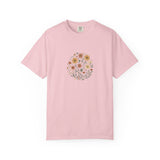 Autumn Wildflower Bouquet T-Shirt | Floral Circle Illustration