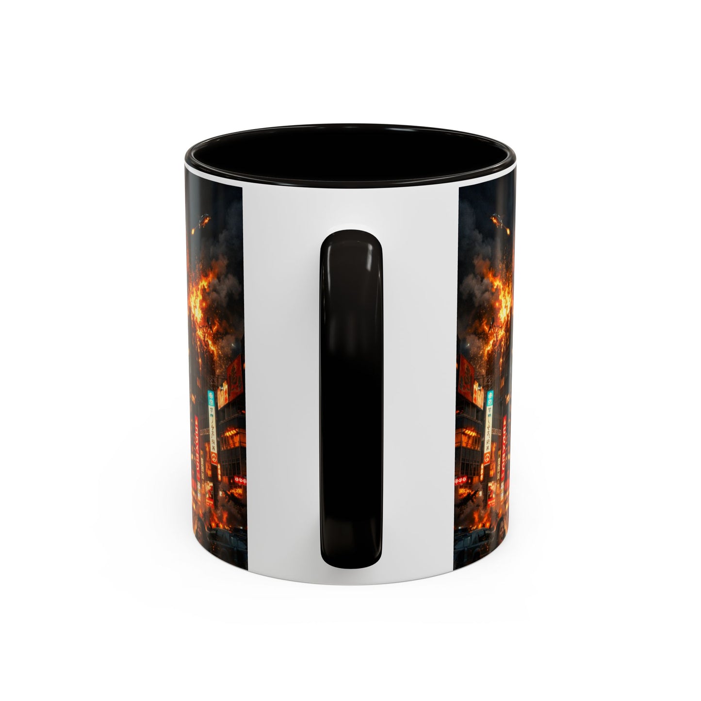 Catzilla Tokyo Cityscape Mug | Color Interior 11oz 15oz
