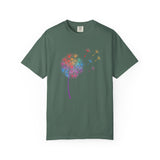 Rainbow Dandelion Tee | T-Shirt, Colorful Seed Puff Design