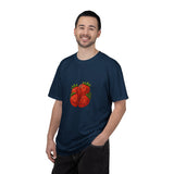 Strawberry Cluster T-shirt | Retro Floral Fruit Illustration