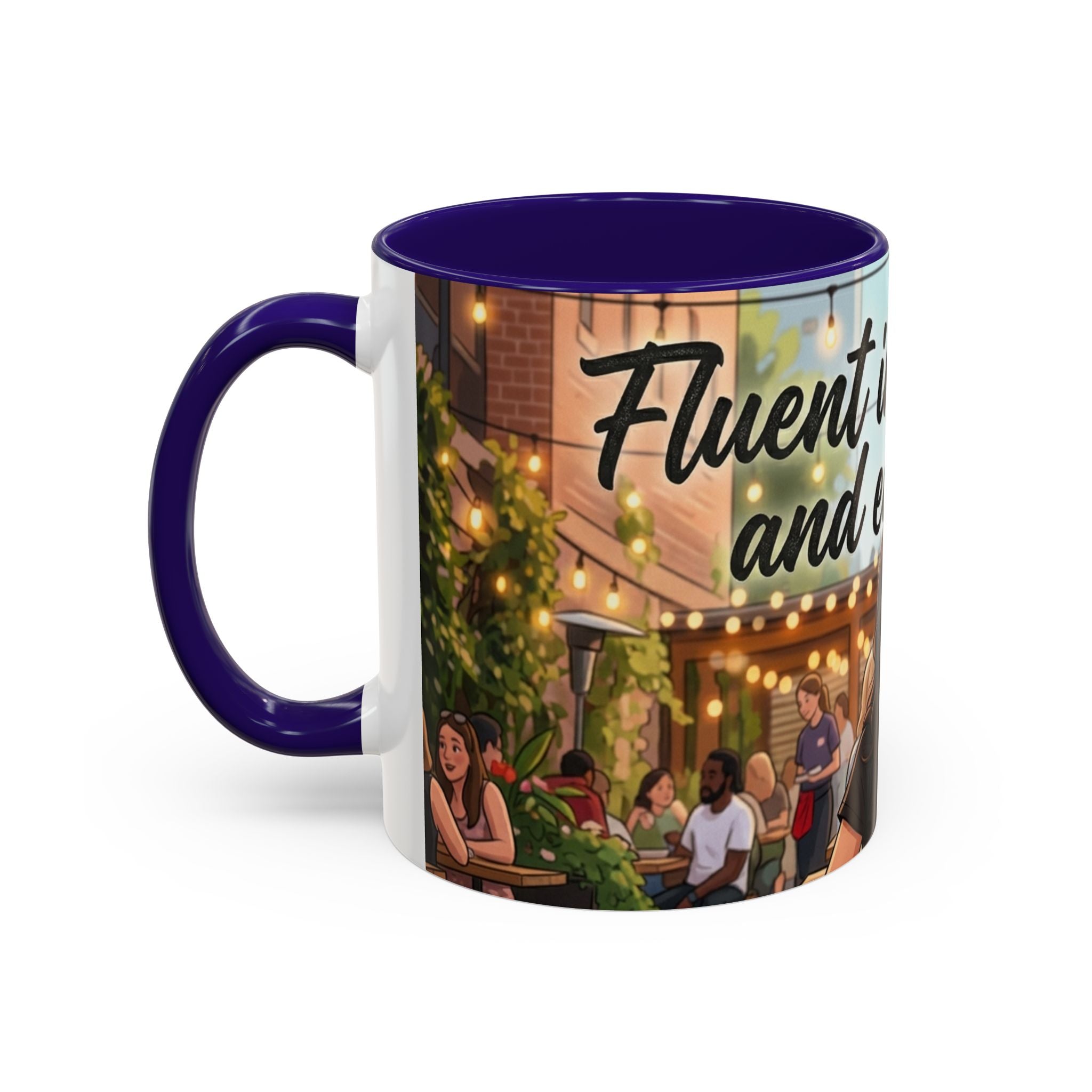 Sarcastic Girl Illustration Mug | 11oz or 15oz Colorful Ceramic