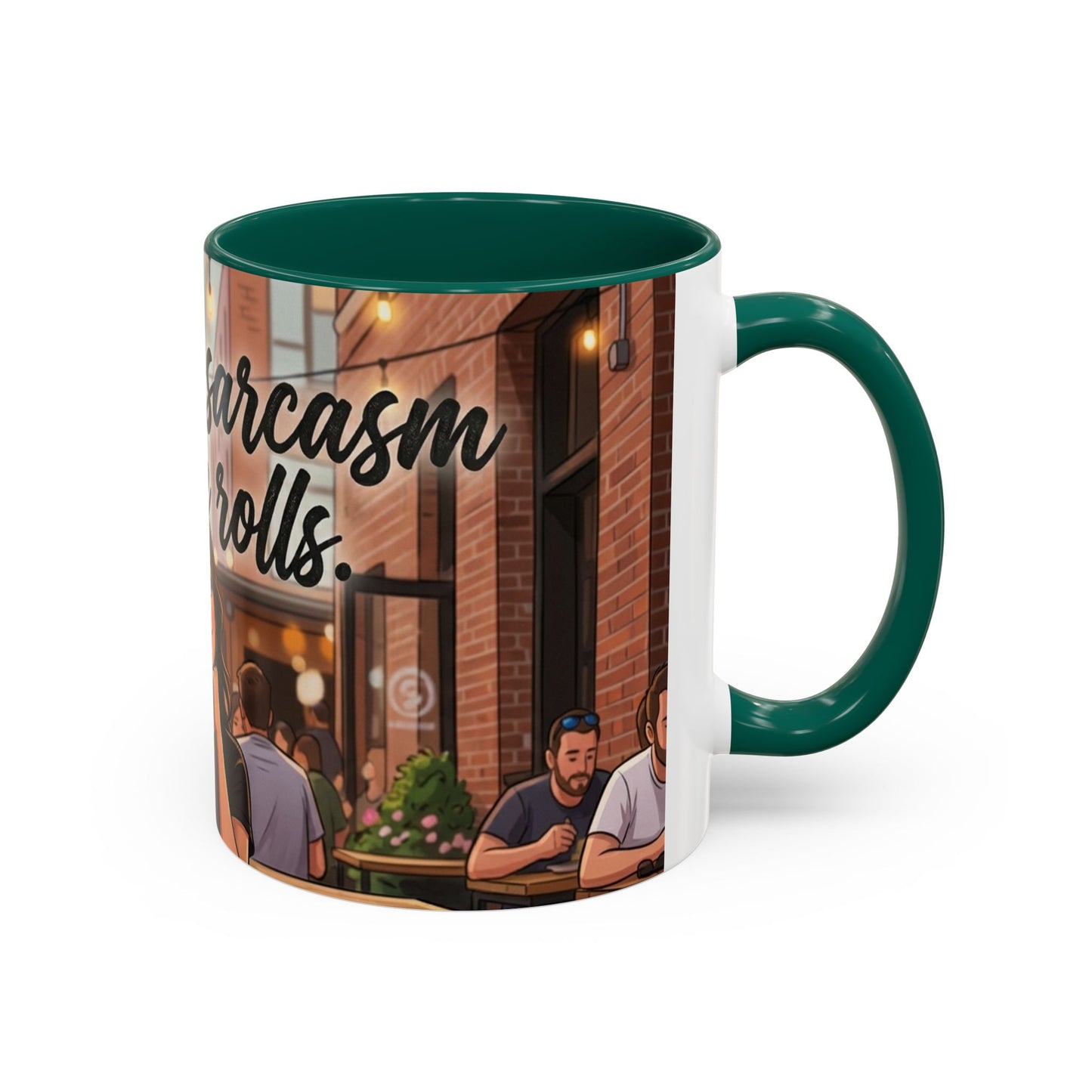 Sarcastic Girl Illustration Mug | 11oz or 15oz Colorful Ceramic