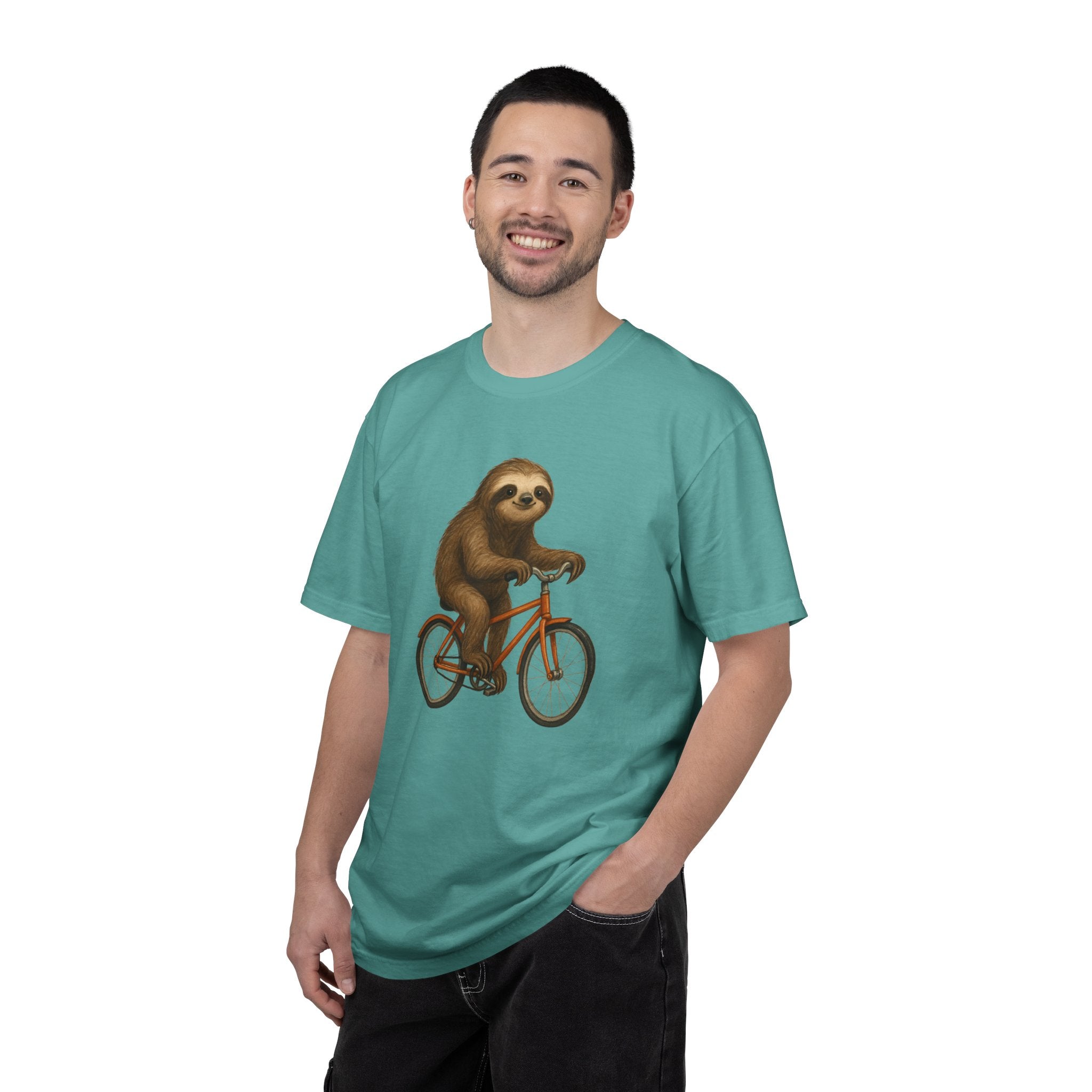 Sloth Bicycle Shirt – Funny Riding Bike Illustration Tees for Cycling Lover