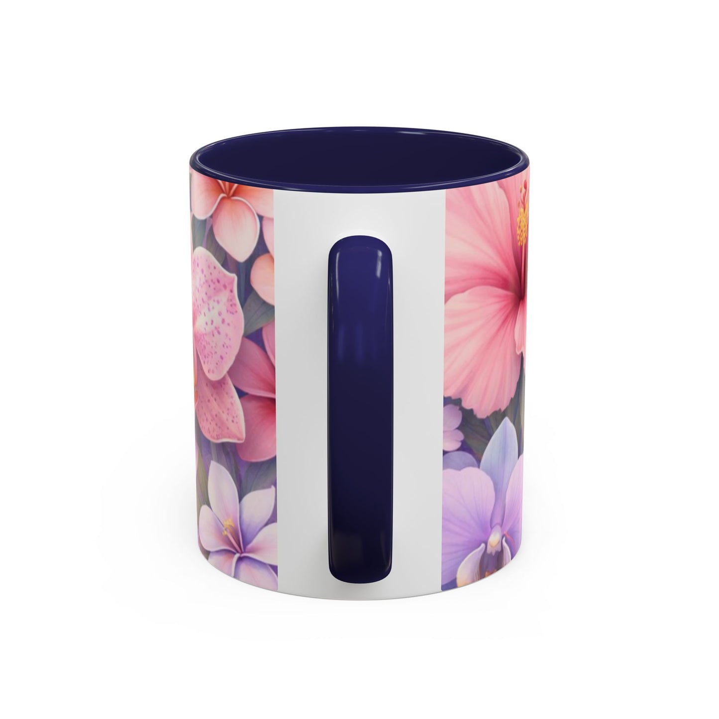 Tropical Orchid Floral Mug | Accent Coffee Mug 11oz 15oz