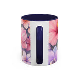 Tropical Orchid Floral Mug | Accent Coffee Mug 11oz 15oz