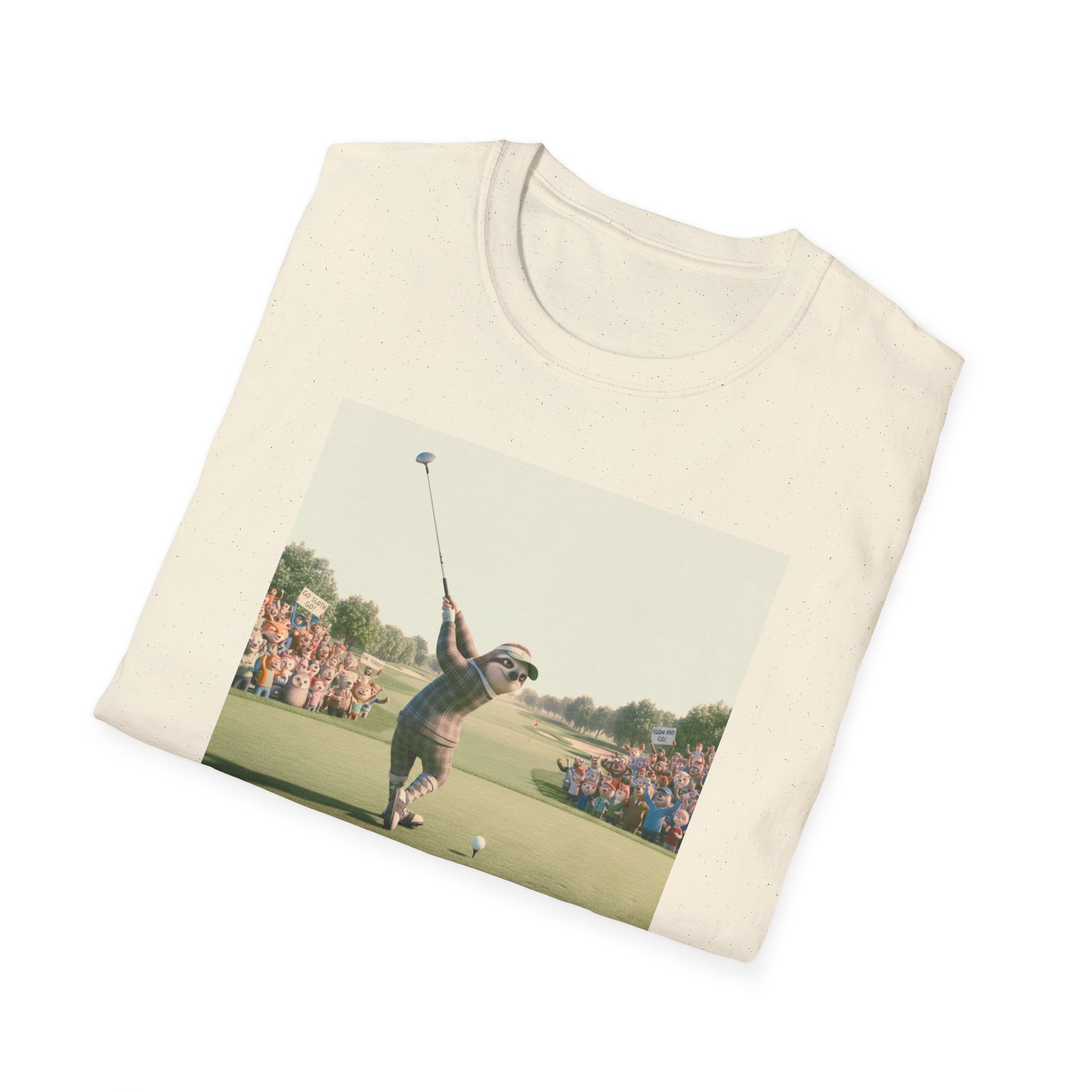 Sloth Golfer 3D Animation T-Shirt | Cinematic CGI Sporting Character