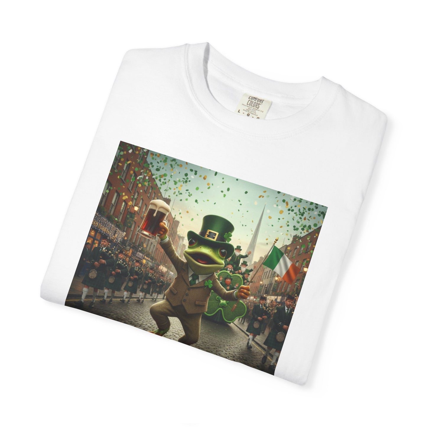 Irish Frog Unisex Garment-Dyed T-shirt