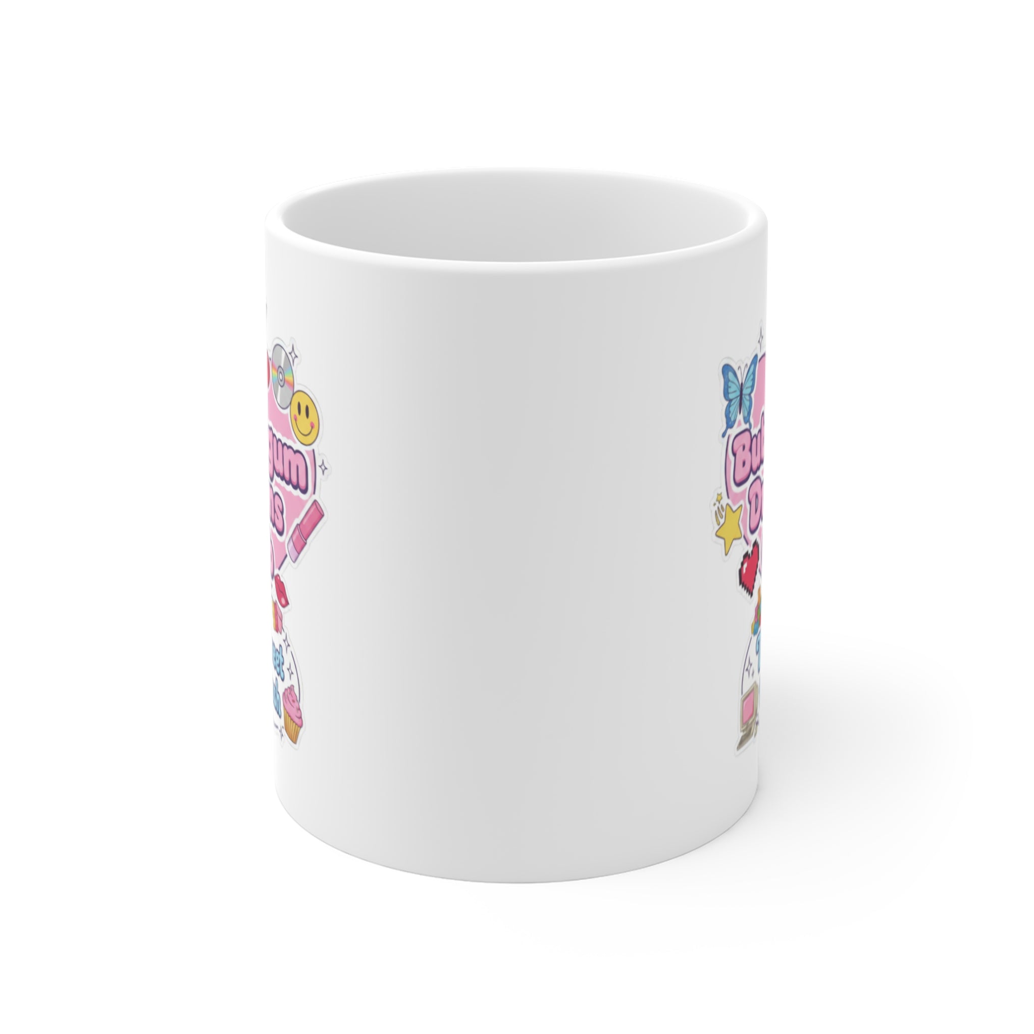 Bubblegum Dreams Club Mug | Cute Pastel Cherry Candy Design